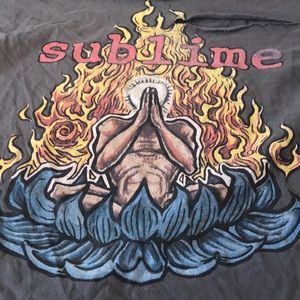 Distressed vintage sublime band tee